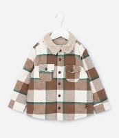 Camisa Infantil Xadrez com Forro em Sherpa - Tam 1 a 6 Anos - 1
