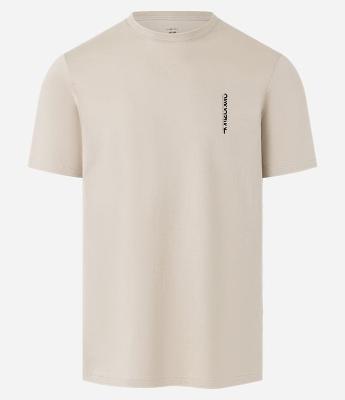 Camiseta Slim em Algodão com Estampa Lettering Vertical