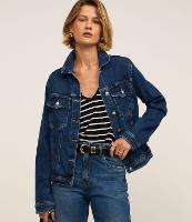 Jaqueta Trucker em Jeans com Bolsos - 1