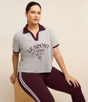 Camiseta Boxy Sportcore com Gola Polo Contrastante - 2