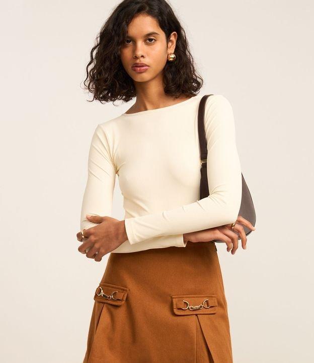 Body Texturizado em Microfibra com Tiras Torcidas nas Costas - 2