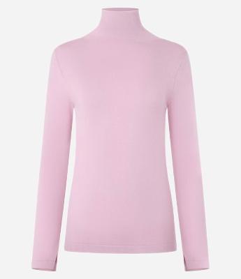Blusa Básica em Tricô Pesado com Gola Alta