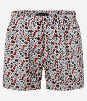 Cueca Samba Canção em Tricoline com Estampa de Corrida - 1