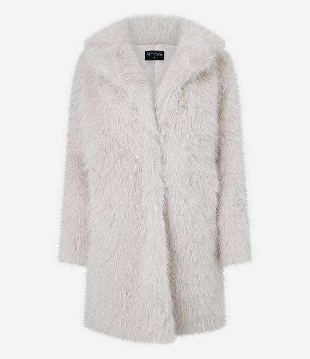 Casaco Longo Peluciado com Caimento Pesado - 1