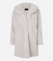Casaco Longo Peluciado com Caimento Pesado - 1