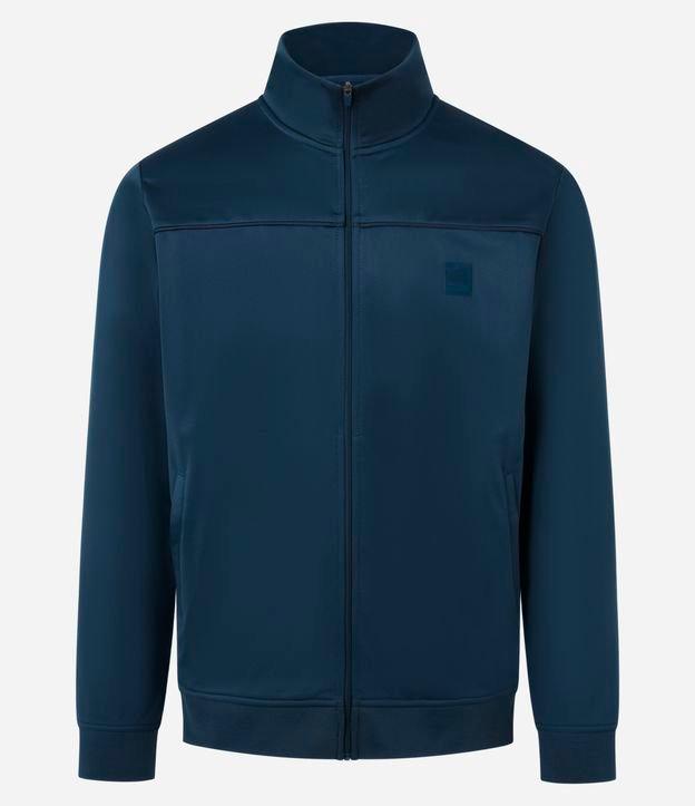 Jaqueta Esportiva em Helanca com Detalhes em Frisos - 1