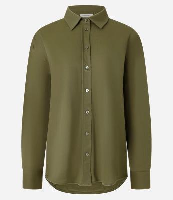 Camisa Regular em Malha Piquet com Prega nas Costas