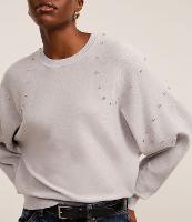 Blusa em Tricô com Mangas Bufantes e Pedrinhas - 2