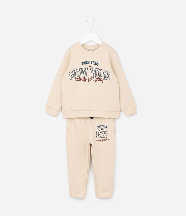 Conjunto Infantil Quentinho com Estampa New York - Tam 1 a 6 Anos - 1