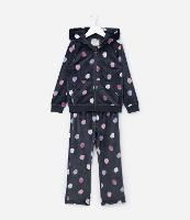 Conjunto Infantil em Plush com Estampa Morangos - Tam 1 a 5 Anos - 1