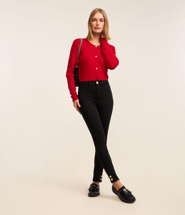 Calça Skinny em Sarja com Elastano e Cintura Alta - 2