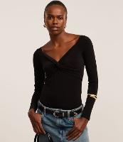 Body em Microfibra com Torcido no Busto e Decote V - 2