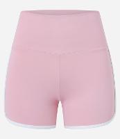 Bermuda Crossfiteira em Microfibra com Cós Alto e Viés Contrastante - 1