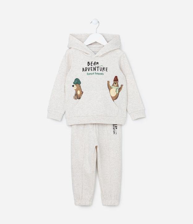 Conjunto Infantil Quentinho com Estampa Ursos - Tam 1 a 6 Anos - 1