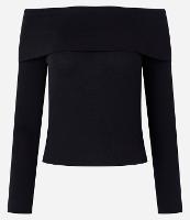 Blusa Ombro a Ombro em Viscose com Decote Virado - 1