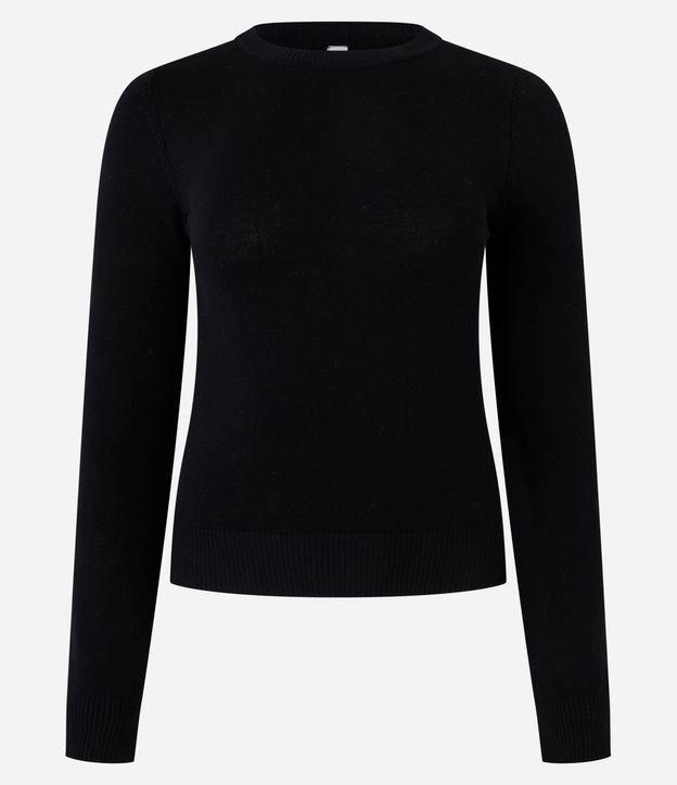 Blusa em Tricô com Punho Barra - 1