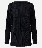 Suéter com Efeito Plissado e Decote Redondo - 1