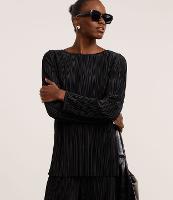 Suéter com Efeito Plissado e Decote Redondo - 2