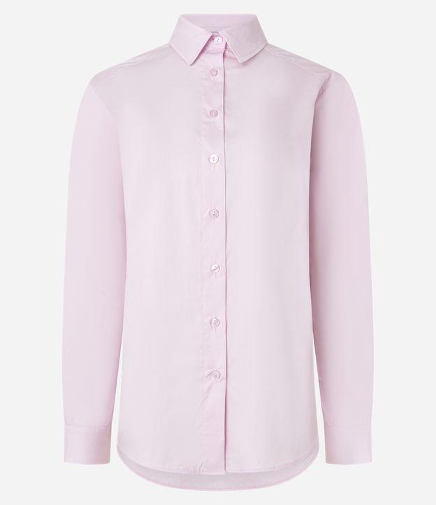 Camisa em Tricoline com Abotoamento Frontal - 1