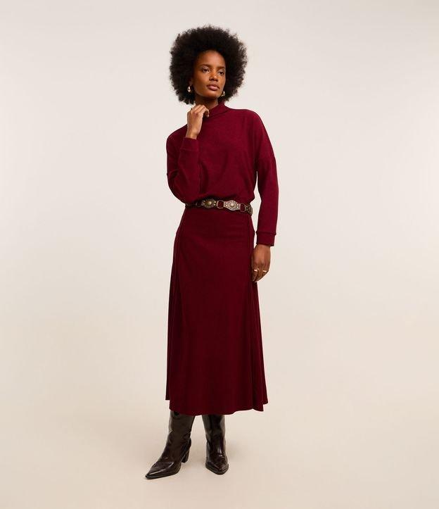 Saia Longa em Veludo Cotelê com Nesga Lateral - 2