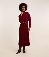 Saia Longa em Veludo Cotelê com Nesga Lateral - 2