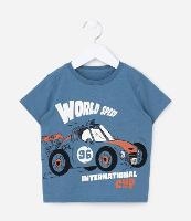 Camiseta Infantil com Estampa Carro de Corrida - Tam 1 a 6 Anos - 1