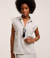 Camisa Texturizada em Algodão com Listras de Fio Tinto - 2