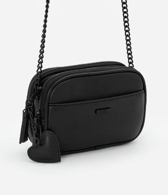 Bolsa Câmera Pequena em PU com Alça Transversal