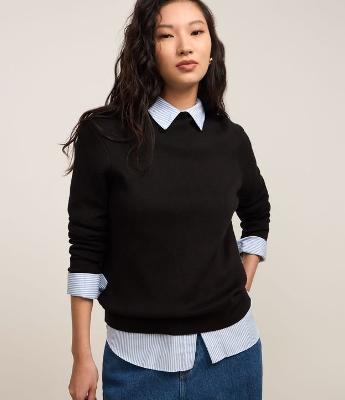 Blusa em Tricô com Golinha Alta