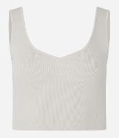 Blusa Regata em Tricô com Textura Canelada - 1