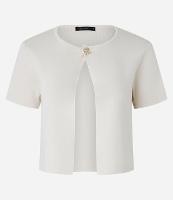 Blusa em Tricô com Fechamento na Gola - 1