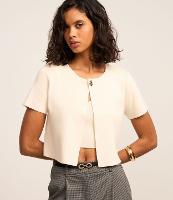 Blusa em Tricô com Fechamento na Gola - 2