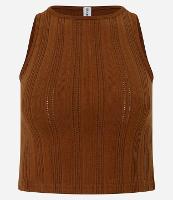 Blusa Cropped Canelada e Felpada com Viés Contrastante - 1