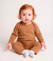 Conjunto Infantil em Ribana Básico - Tam RN a 18 meses - 2