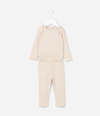 Conjunto Infantil em Ribana Básico - Tam RN a 18 meses