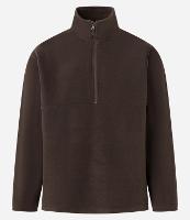 Casaco em Fleece com Gola Alta e Zíper - 1