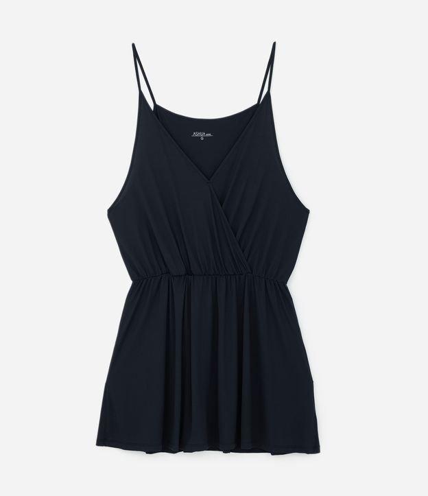 Saída de Praia Microfibra com Transpassado Curve & Plus Size - 1