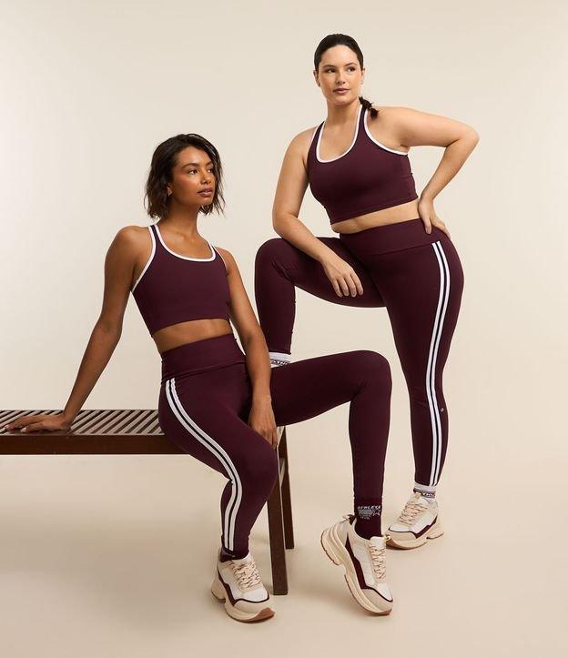 Top Esportivo Nadador sem Bojo em Microfibra com Frisos Contrastantes - 2