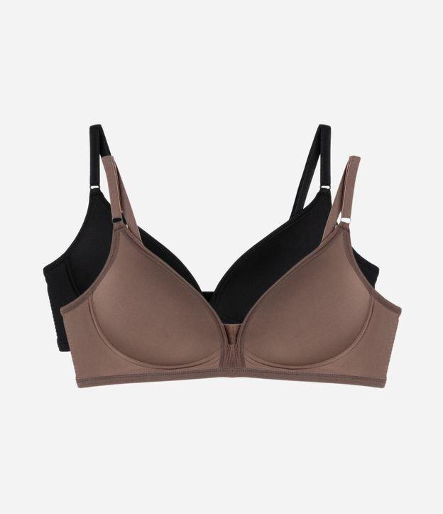 Kit 02 Sutiãs em Poliamida com Bojo e Sem Aro DelRio - 1