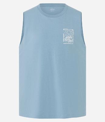 Regata Comfort em Algodão Estampa Quatro Ilhas