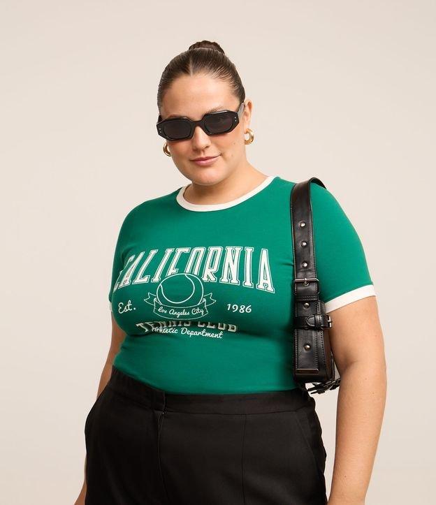 Camiseta em Algodão e Estampa Califórnia Curve & Plus Size - 2