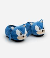 Pantufa Infantil Fechada em Fleece Bordado Sonic - Tam 29 a 36 - 1