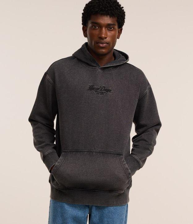 Moletom Relaxed com Estampa Lettering Bordada - 2