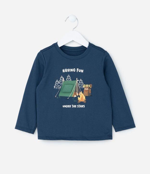 Camiseta Infantil com Estampa Interativa de Cabaninha - Tam- 1 a 6 Anos - 1