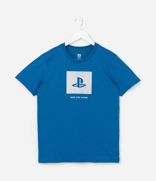 Camiseta Infantil com Estampa Playstation Holográfica - Tam 7 a 14 Anos - 1