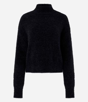 Suéter Slim Curto em Tricô com Caimento Pesado