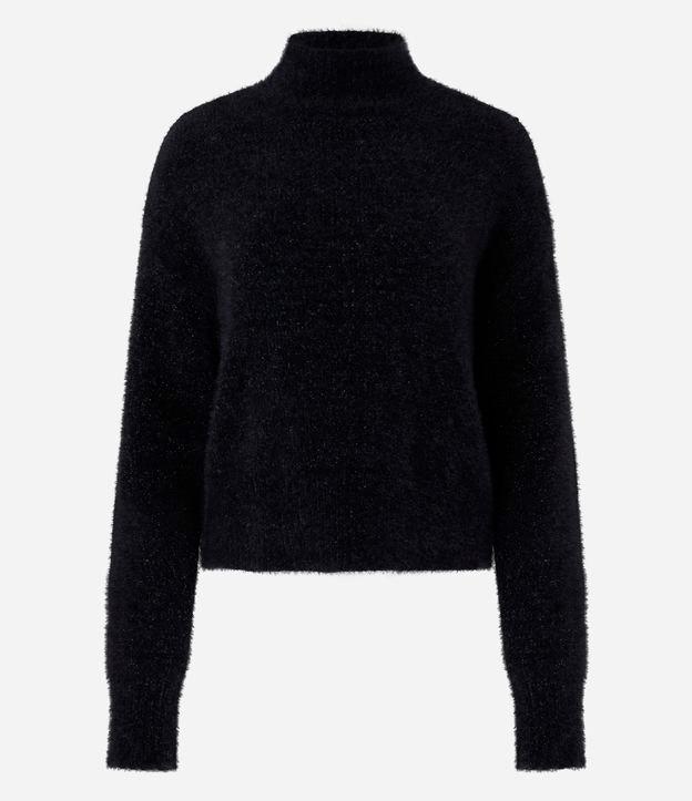 Suéter Slim Curto em Tricô com Caimento Pesado - 1