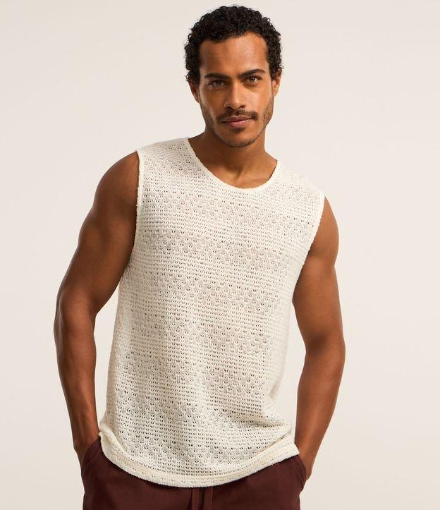 Regata em Tricô com Textura - 2