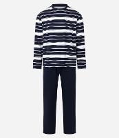 Pijama Longo com Estampa Listrada - 1