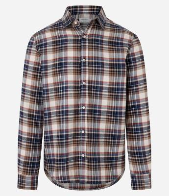 Camisa Regular em Flanela com Estampa Xadrez